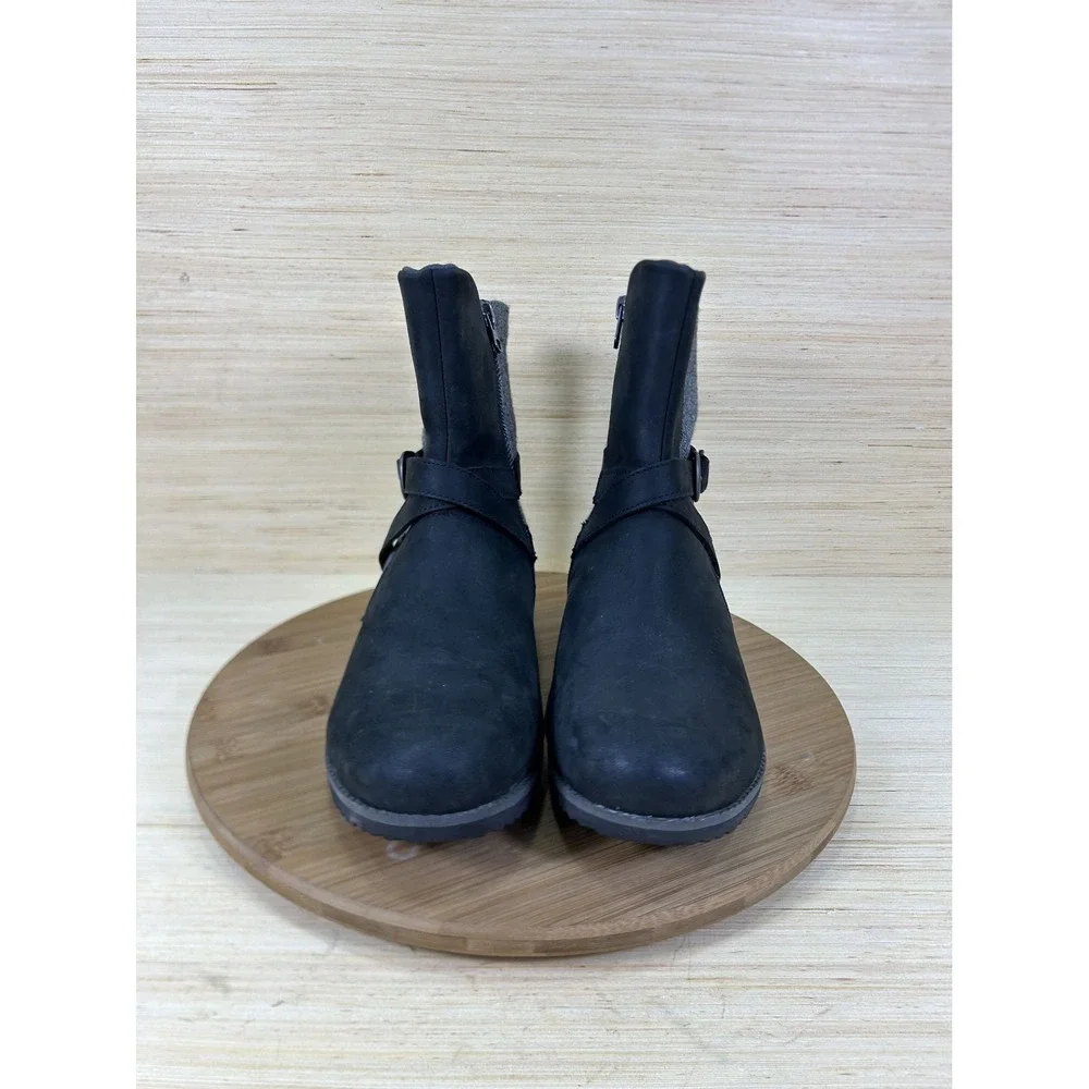 Eddie Bauer Covey Black Leather Calf Hi Boots Womens Size 11